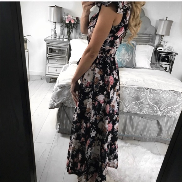 FINAL ONE!!! Floral Print Long Wrap Maxi Dress - Picture 4 of 8